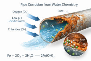 A metallic smell near your sink often points to pipe oxidation or water chemistry issues