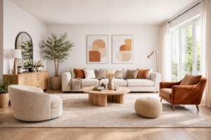 New living room furniture releasing indoor air pollutants