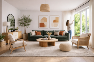 Homeowner ventilating house to reduce VOCs