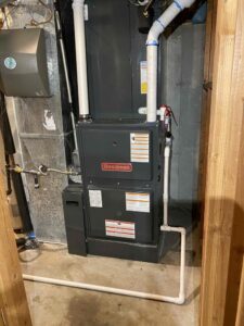 Whole-home humidifier connected to residential HVAC system