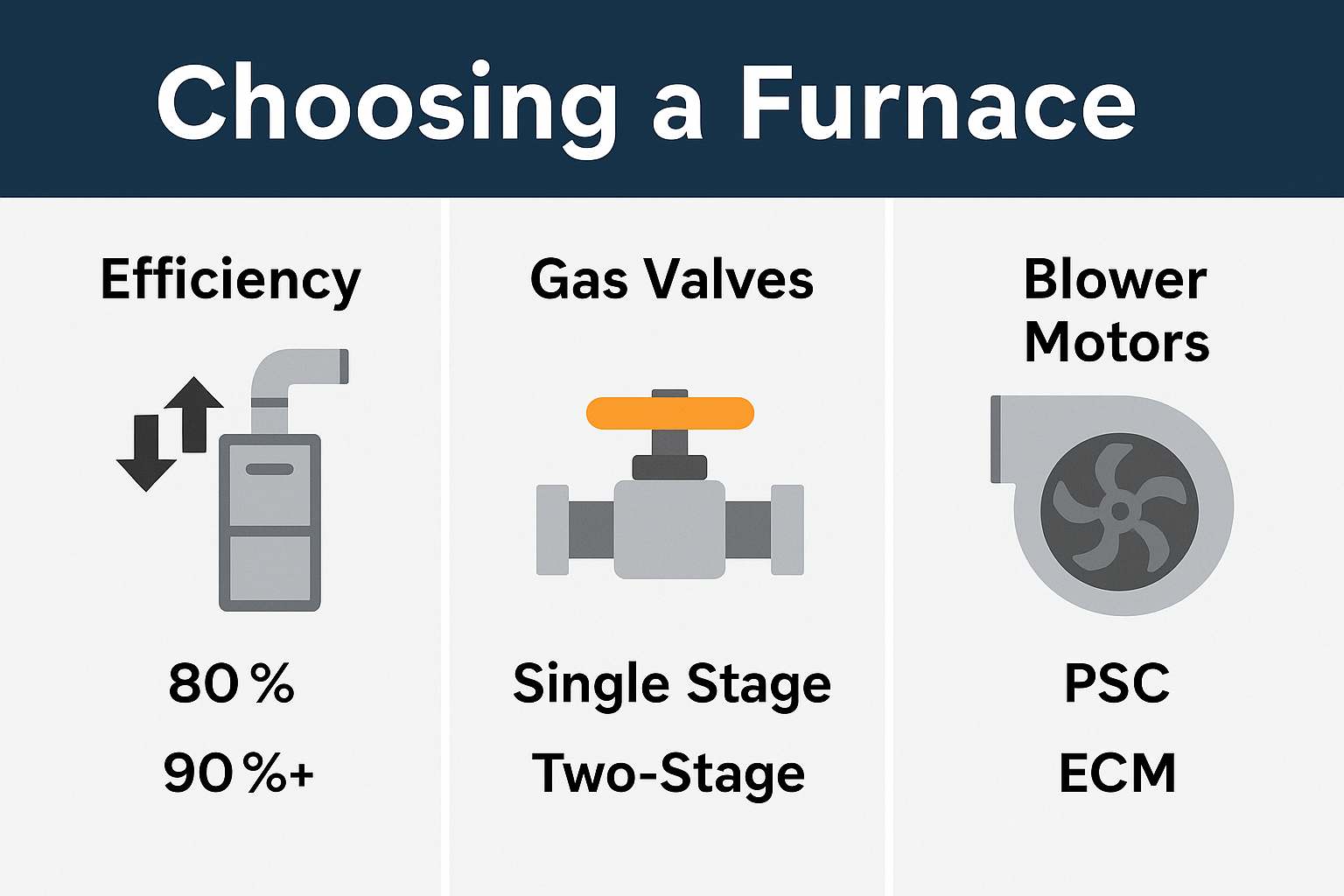 The Best Furnace Setup for Comfort and Air Quality: Understanding Efficiency, Gas Valves, and Blower Motors