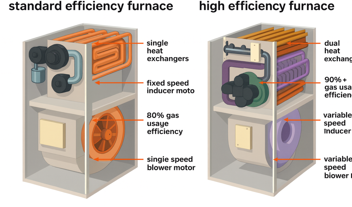 80% vs 90%+ Furnaces: What Efficiency Really Means for Your Home