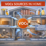 Common household sources of VOCs